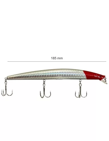 Yamashiro Long Jerk Artificiale da Spinning Barracuda e Spigole LG09 18.5 cm 24.5 gr