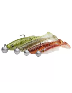 Savage Gear Fat Minnow T-Tail RTF Kit 4 Pesce Esca Spinning Armato 7.5cm 5 gr Esche Artificiali Savage Gear 2