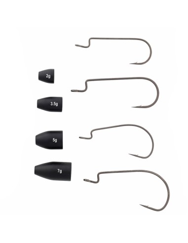 Savage Gear Rigging Kit 100 pz per Montature Texas e Carolina per Pesca con Vermi Siliconici