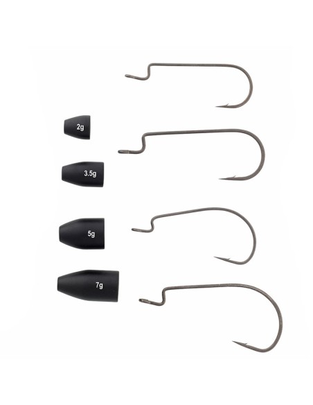 Savage Gear Rigging Kit 100 pz per Montature Texas e Carolina per Pesca con Vermi Siliconici Esche Artificiali Savage Gear