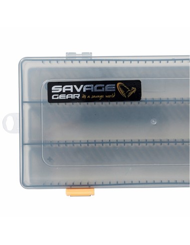 Savage Gear Flat Lure Box Smoke Kit 2 pz 23x11x3.5 cm Scatole Porta Artificiali e Minuteria