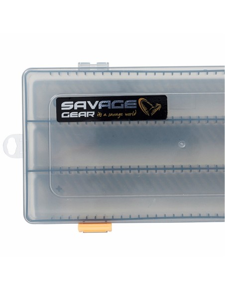Savage Gear Flat Lure Box Smoke Kit 2 pz 23x11x3.5 cm Scatole Porta Artificiali e Minuteria Cassette Pesca Savage Gear