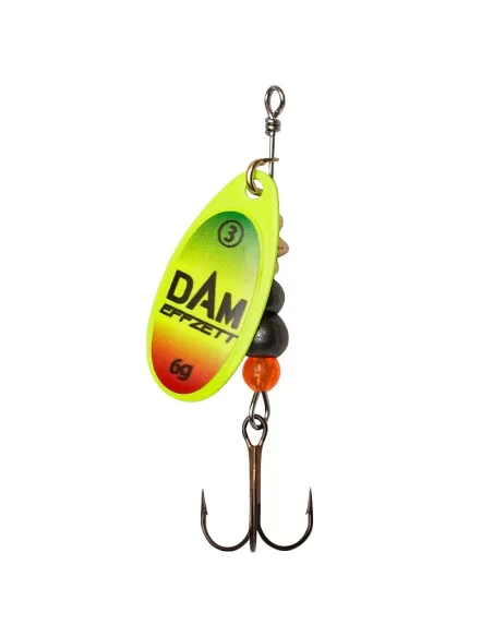 Dam Effzett Fluo Spinner Cucchiain Pesca Spinning 6 gr Esche Artificiali Dam