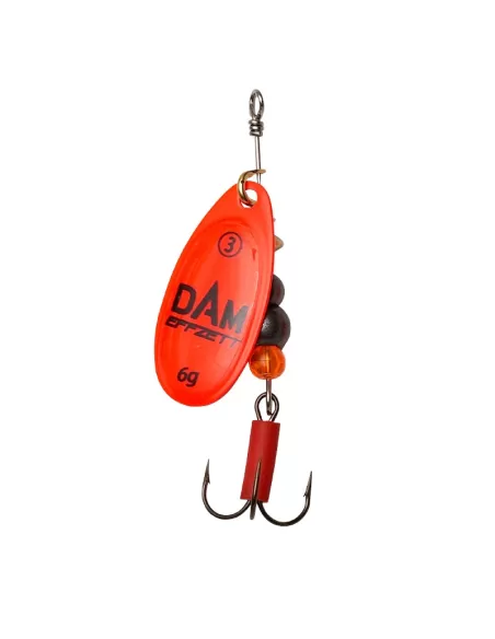 Dam Effzett Fluo Spinner Cucchiain Pesca Spinning 6 gr Esche Artificiali Dam