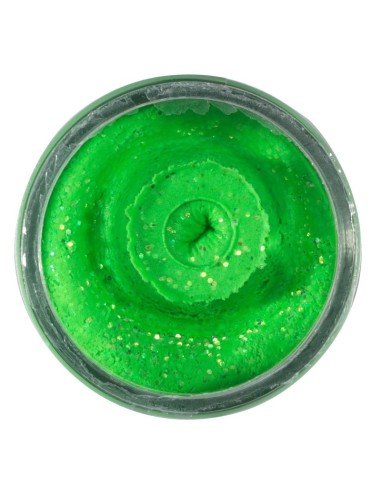 Berkley Powerbait Glitter Trout Bait Spring Lime Pasta per Trote Affondante Esche da pesca Berkley