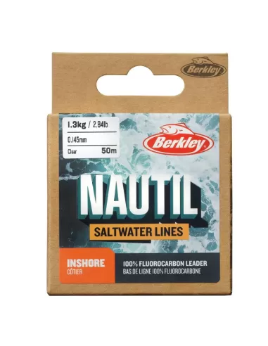 Berkley Nautil Inshore Fluorocarbon 50 mt Colore Clear