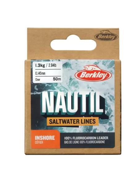Berkley Nautil Inshore Fluorocarbon 50 mt Colore Clear