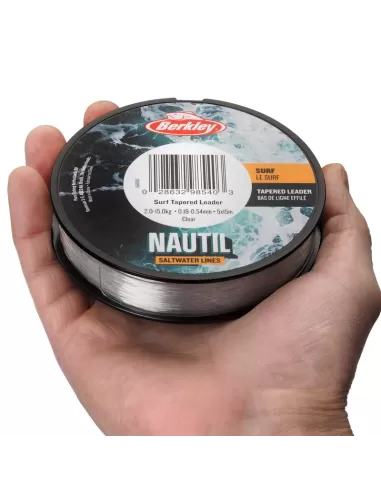 Berkley Nautil Surf Shock Leader 5 pezzi da 15 mt Conici Speciale Surfcasting Fili da pesca Berkley
