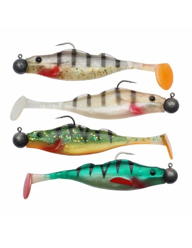 Berkley Pulse Realistic Perch Prerigged 4 pz 70 mm
