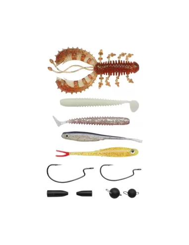 Berkley Finesse Kit Completo per la Pesca Street Fishing 11 pz Esche Artificiali Berkley