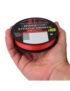 Spiderwire Stealth Smooth8 X8 PE Braid Trecciato 8 Capi 300mt Red Fili da pesca Spiderwire 2