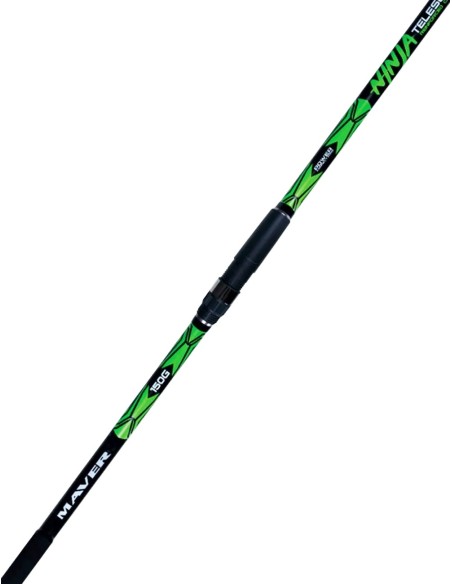 Maver Ninja Telesurf Canne da Pesca 4mt in Carbonio Canne da pesca Maver