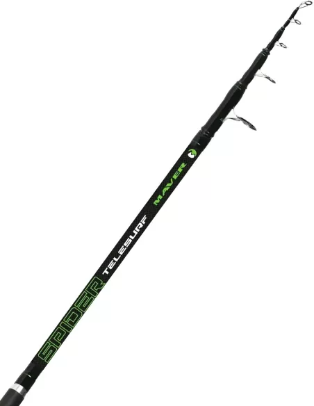 Maver Spider Telesurf Canna da Pesca Surfcasting 4.20mt in Carbonio Canne da pesca Maver