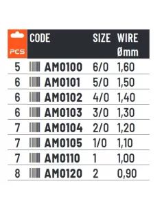 Colmic Nuclear MR21 Ami da Pesca Con Occhiello Molto Resistente Ami da pesca Colmic 2