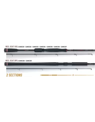 Herakles Calida Ego Canna Pesca Spinning Due Sezioni