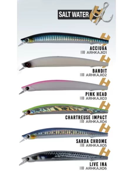 Herakles Aji Artificiale Spinning per la Pesca Shallow in Spiaggia 125 cm Floating