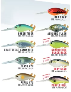 Herakles Hypno DR Crankbait Offerta Esca Artificiale 56 mm 15.8 gr Floating Esche Artificiali Herakles 2