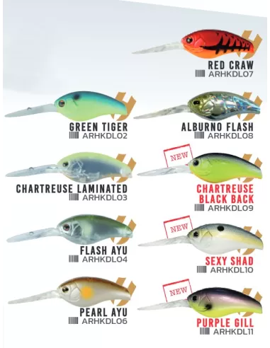 Herakles Hypno DR Crankbait Offerta Esca Artificiale 56 mm 15.8 gr Floating