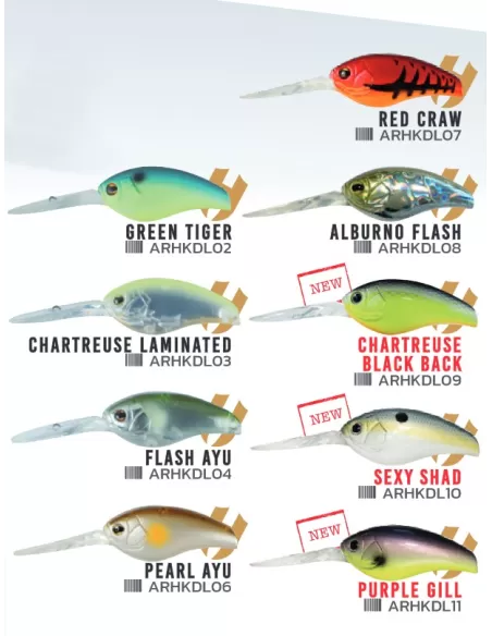 Herakles Hypno DR Crankbait Offerta Esca Artificiale 56 mm 15.8 gr Floating
