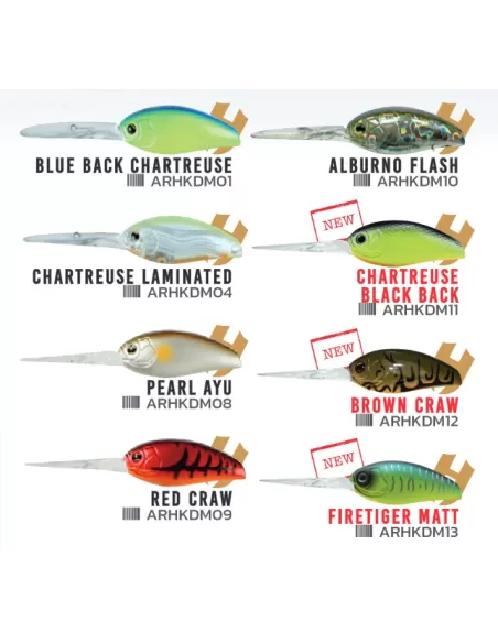 Herakles Hypno DD Crankbait Offerta Esca Artificiale 63 mm 20.5 gr Floating Esche Artificiali Herakles