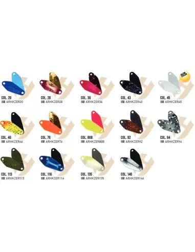 Herakles Zero 6 Offerta Spoons Trota 0.6 gr Esche da pesca Herakles