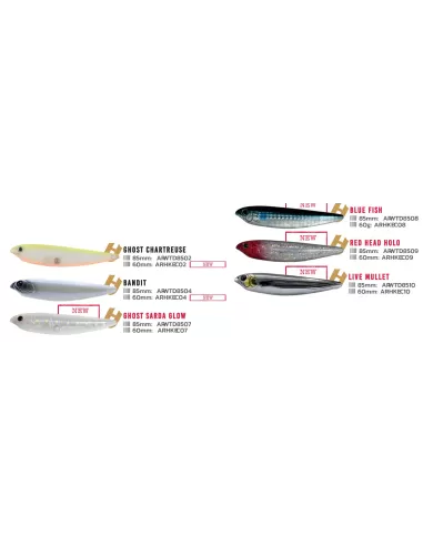 Herakles WTDOG Artificiale Offerta Stickbait 60 mm 4 gr Floating Esche Artificiali Herakles