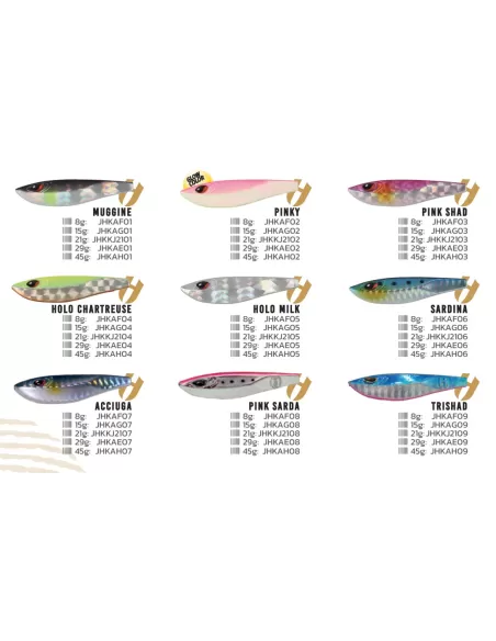Herakles Kutter Jig Offerta Artificiali 29 gr con Ancoretta