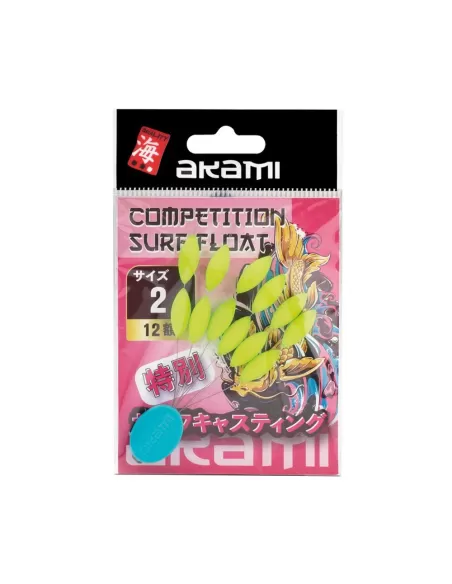 Akami Competition Surf Float Yellow 12 pz Stopper Akami