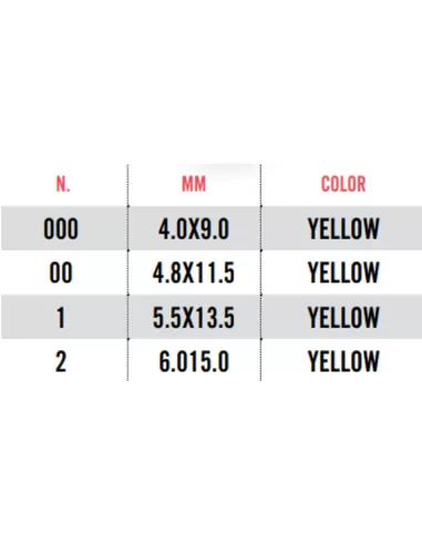 Akami Competition Surf Float Yellow 12 pz Stopper Akami