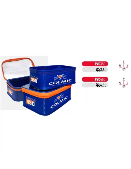 Colmic Contenitori in PVC Combo Scorpion 450 + Falcon 350 2pz