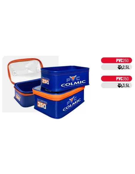 Colmic Contenitori in PVC Combo Scorpion 350 + Falcon 250 2pz