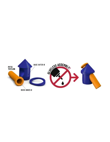 Colmic Strippa 2.0 Connettore per Elastico 1pz Elastici Montaggio Canne Colmic