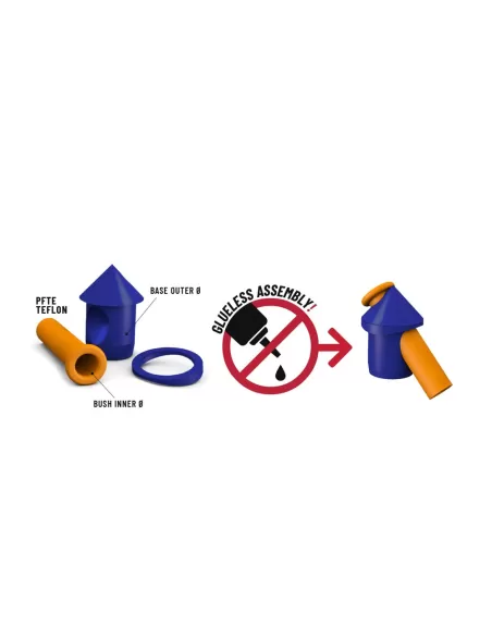 Colmic Strippa 2.0 Connettore per Elastico 1pz Elastici Montaggio Canne Colmic