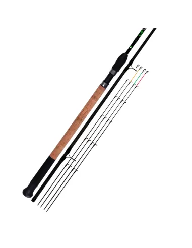 Maver Levia Feeder Canna da Pesca in Carbonio 4 Vettini Canne da pesca Maver