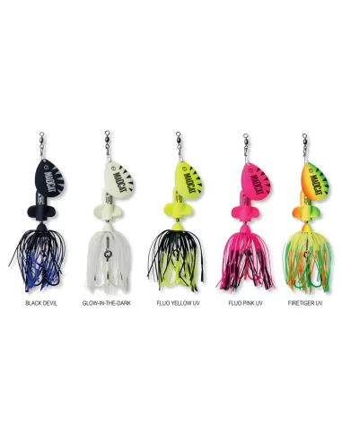 MADCAT A-Static Screaming Spinner Esca Artificiale da Pesca Siluri Cat-Fishing Madcat