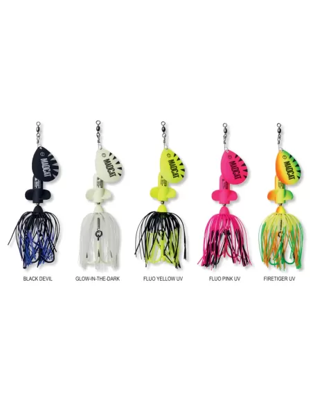 MADCAT A-Static Screaming Spinner Esca Artificiale da Pesca Siluri Cat-Fishing Madcat