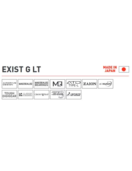 Daiwa Exist G LT Mulinello da Pesca Monoscocca in MAgnesio Mulinelli da Pesca Daiwa