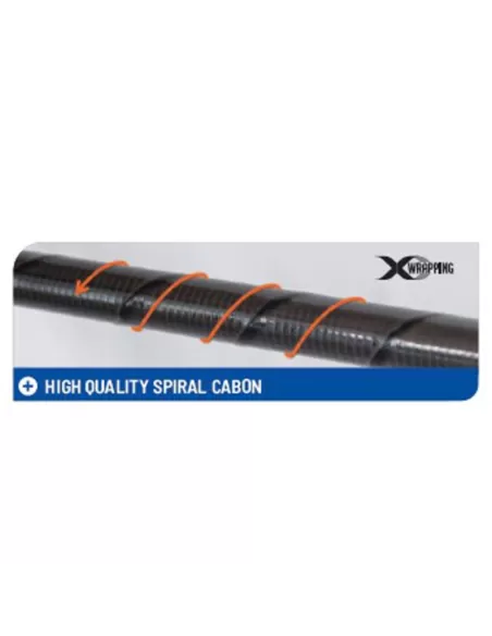 Colmic Talent Canna Telescopica Fissa con Lavorazione a Spirale in Carbonio Canne da pesca Colmic
