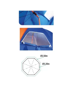 Colmic Beach Umbrella Umbrella for fishing from the beach 2