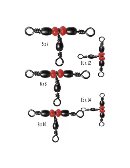 Yuki Girelle Triple con perline Rosse Girelle Yuki