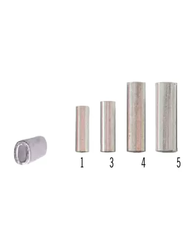 Yuki Oval Sleeve Tubini Ovali per Crimpaggio 12 pz Girelle Yuki