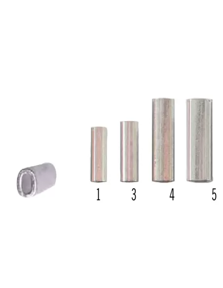 Yuki Oval Sleeve Tubini Ovali per Crimpaggio 12 pz Girelle Yuki