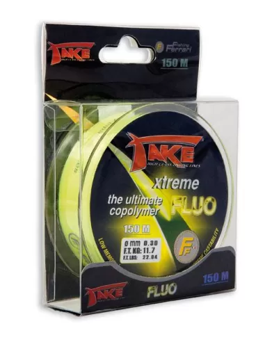 Take Xtreme Fluo 150mt Bobina Singola Fili da pesca Take