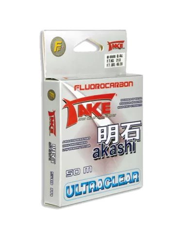 Fluorocarbon Take Akashi UltraClear 50 Mt Fili da pesca Take