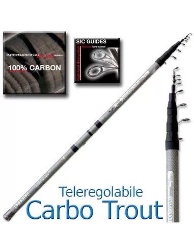 Canna da pesca - Carbo trout teleregolabile Canne da pesca Lineaeffe