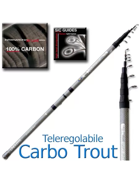 Canna da pesca - Carbo trout teleregolabile Canne da pesca Lineaeffe