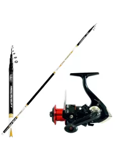 Combo per la Pesca delle Trote in Lago Canna e Mulinello Kolpo Kit da pesca Kolpo