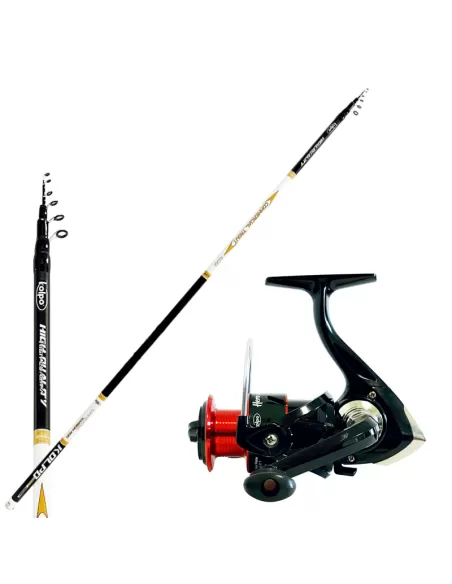 Combo per la Pesca delle Trote in Lago Canna e Mulinello Kolpo Kit da pesca Kolpo