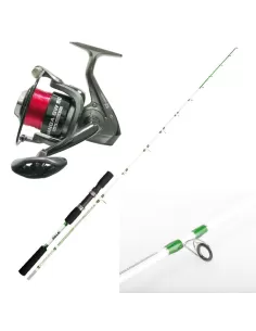 Combo Fishing Boat Bolentino Coastal Trainetta Rod Reel Wire
