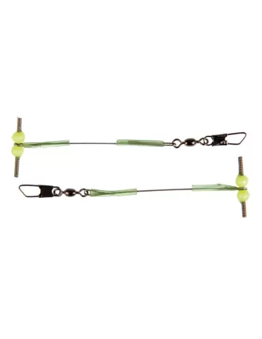 Bracciolo con moschettone e girella 5 pz Carpfishing Lineaeffe
